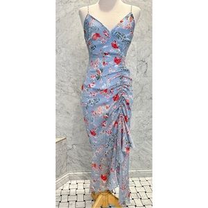 ASTR Long Blue Floral Dress Sz. Small